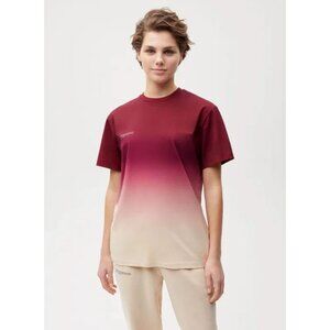 Pangaia Spring Dawn PPRMINT Organic Cotton Unisex T-Shirt Red Ombre Large